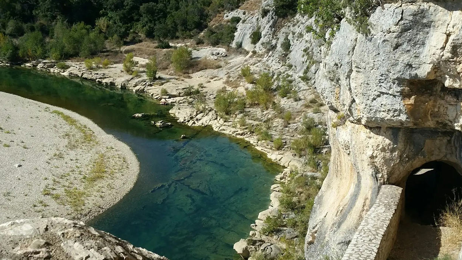 Parcours 10km Collias La Baume Collias